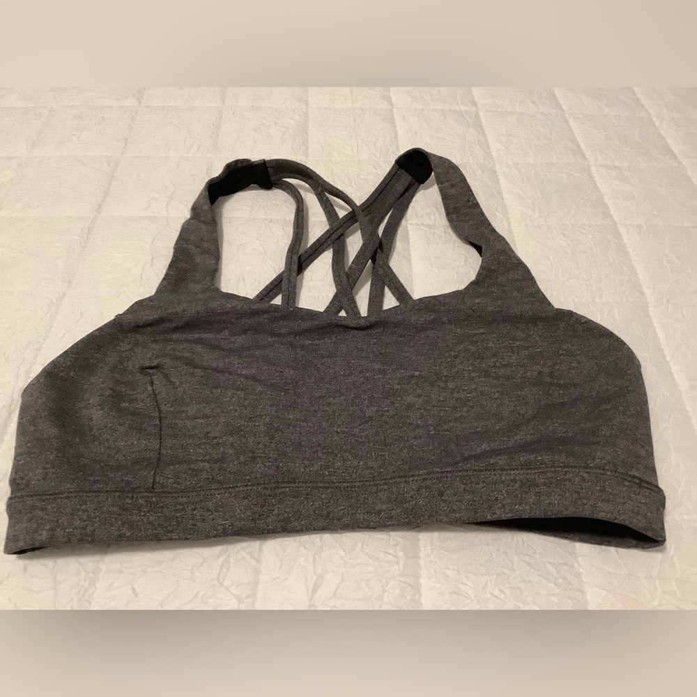 Lululemon Grey Sports Bra Size 6
